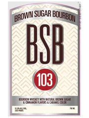 BSB 103 Proof Brown Sugar Bourbon Whiskey - 375ML