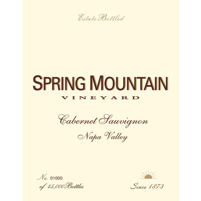Spring Mountain Estate Cabernet Sauvignon 1979 - 750ML 