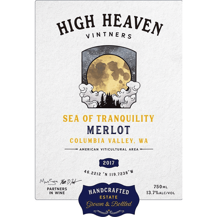 High Heaven Vintners Columbia Valley Sea of Tranquility Merlot - 750ML 