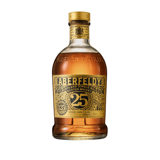 Aberfeldy 25 Year Old Single Malt Scotch Whisky 125th Anniversary Limited Edition Sherry Cask Finish - 750ML Whiskey