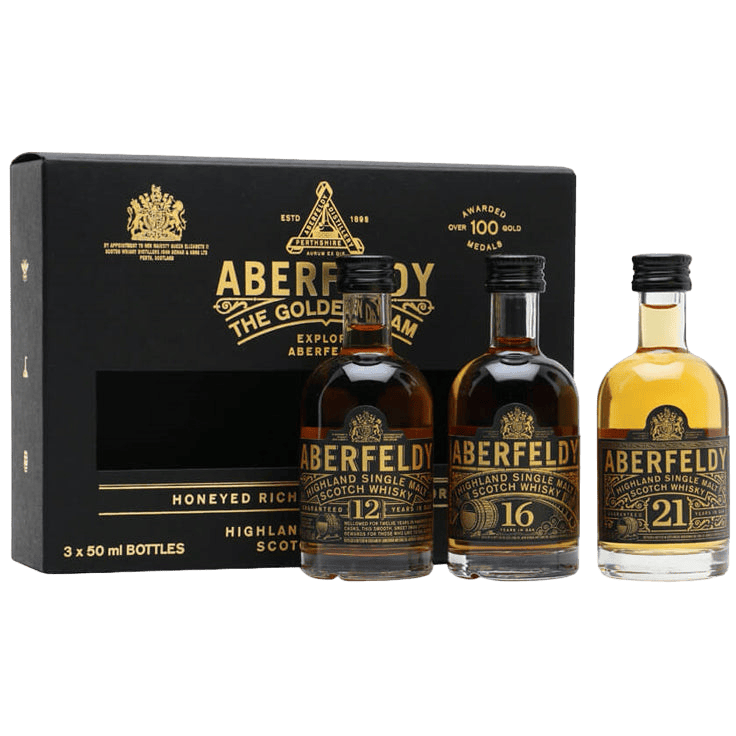 Aberfeldy Highland Single Malt Scotch Whisky Trial Pack - 3 X 200ML Whiskey