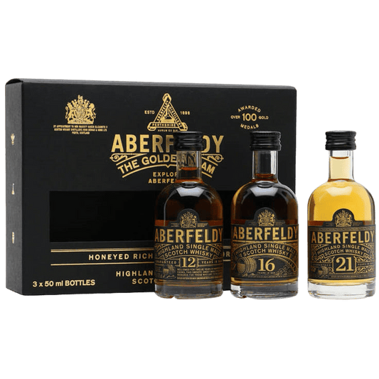 Aberfeldy Highland Single Malt Scotch Whisky Trial Pack - 3 X 200ML Whiskey