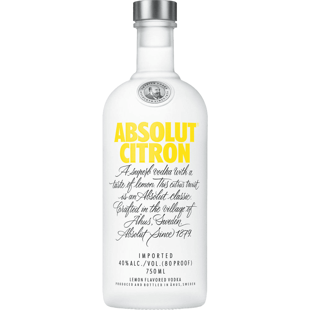 Absolut Citron Flavored Vodka - 750ML