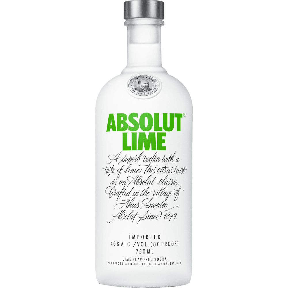 Absolut Lime Flavored Vodka - 750ML