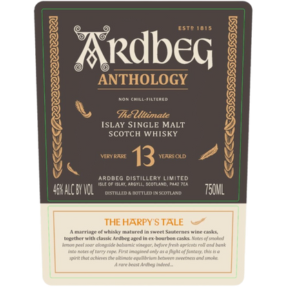 Ardbeg Anthology 13 Year Old The Harpy’s Tale - 750ML Scotch Whiskey