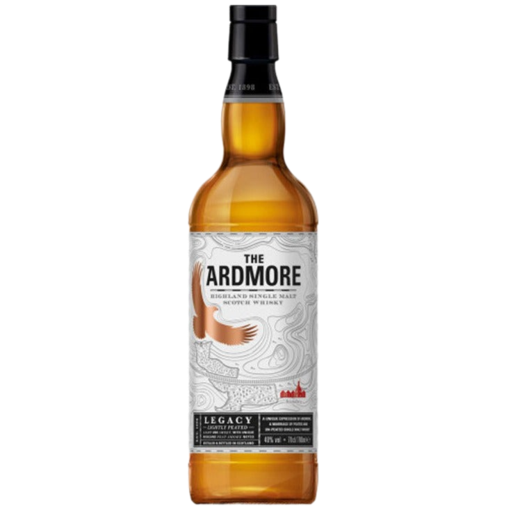 Ardmore Single Malt Scotch Legacy Lightly Peated - 750ML Scotch Whiskey