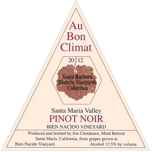 Au Bon Climat Bien Nacido Santa Maria Valley Pinot Noir - 750ML Red