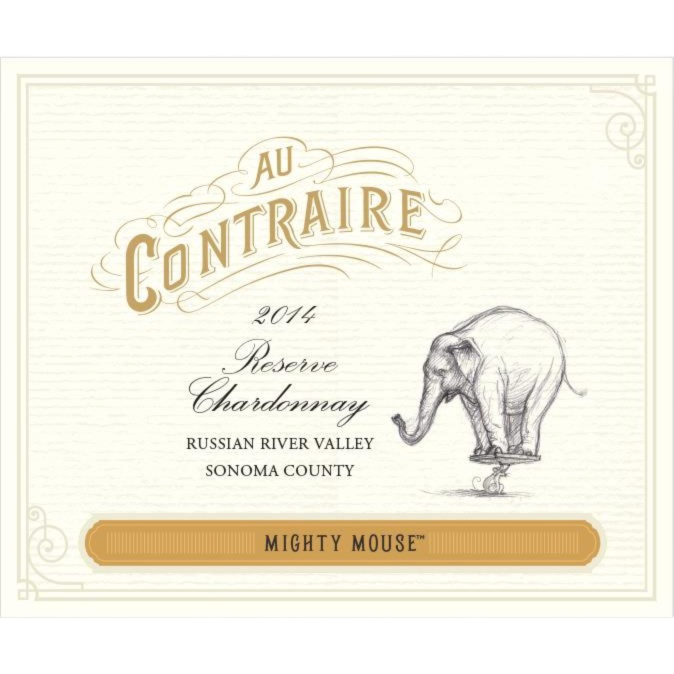 Au Contraire Mighty Mouse Russian River Valley Chardonnay - 750ML Chardonnay