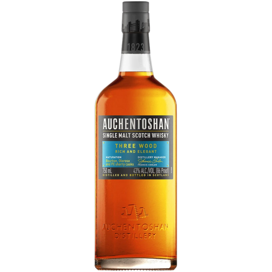 Auchentoshan Three Wood Single Malt Scotch Whisky - 750ML Whiskey
