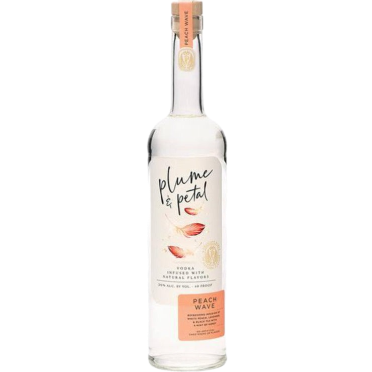 Bacardi Plume & Petal Peach Wave Vodka - 750ML Flavored Rum