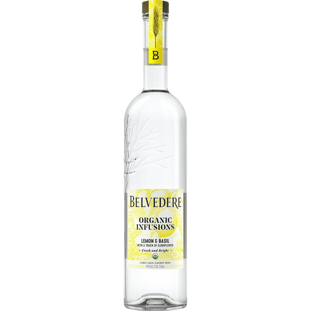 Belvedere Organic Infusions Lemon & Basil Vodka - 750ML 