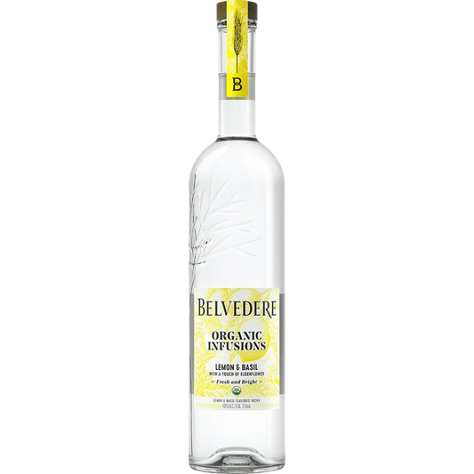 Belvedere Organic Infusions Lemon & Basil Vodka - 750ML 