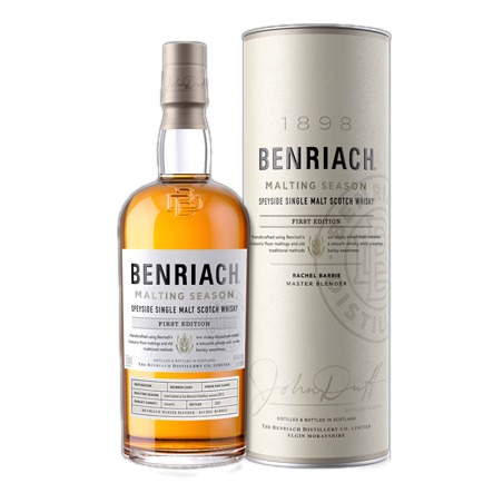BenRiach 12 Years Old The Smoky Twelve Three Cask Matured Speyside Single Malt Scotch Whisky - 750ML 