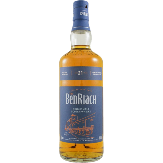 BenRiach 21 Year Old Single Malt Scotch Whiskey - 750ML 