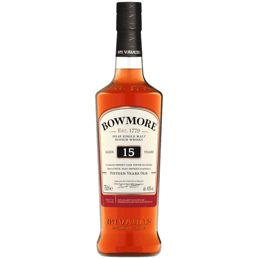 Bowmore 15 Year Old Sherry Cask Islay Single Malt Scotch Whisky - 750ML 