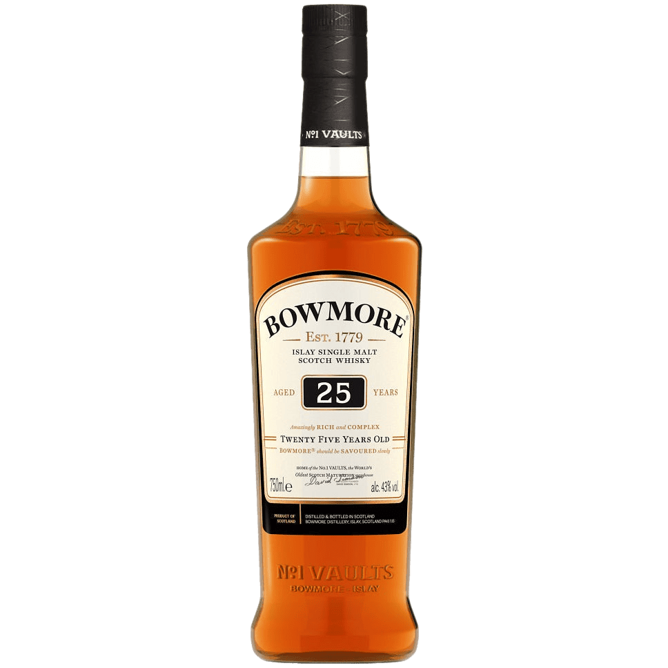 Bowmore 25 Year Old Small Batch Release Islay Single Malt Scotch Whisky - 750ML 