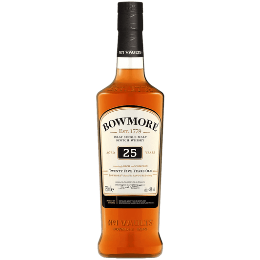 Bowmore 25 Year Old Small Batch Release Islay Single Malt Scotch Whisky - 750ML 
