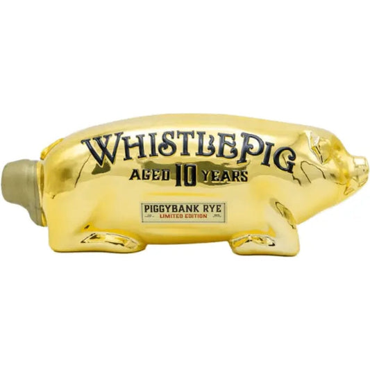 WhistlePig Limited Edition 10 Years Aged Gold Edition Piggybank Rye - 1L Whiskey