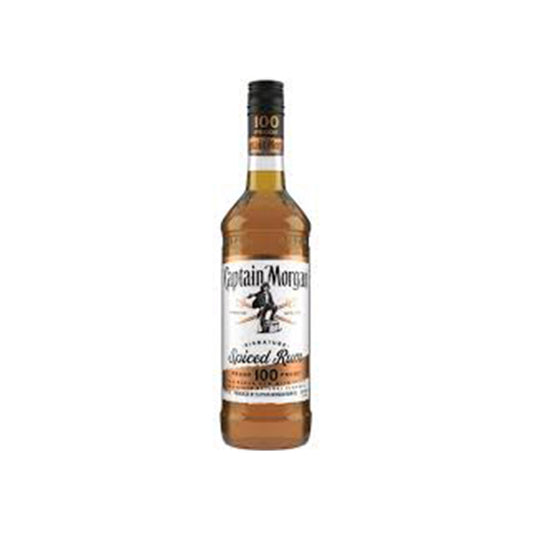 Captain Morgan 100 Proof Spiced Rum - 750ML .