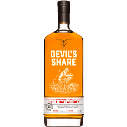 Cutwater Devil’s Share Single Malt American Whiskey - 750ML 