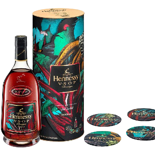 Hennessy VSOP Limited Edition Julien Colombier with Coasters - 750ML 