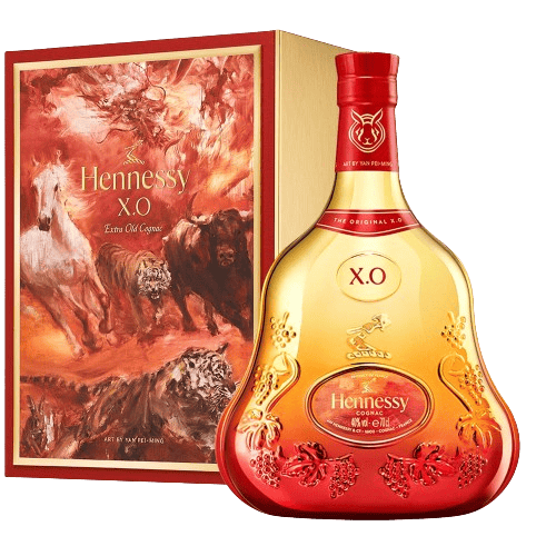 Hennessy X.O Lunar New Year 2023 Limited Edition Bottle by Yan Pei-Ming - 750ML 