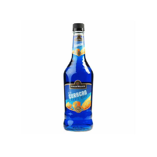 Hiram Walker Blue Curacao - 750 ML .