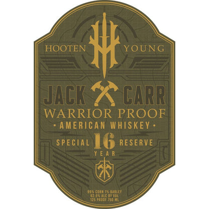 Hooten Young Jack Carr Warrior Proof 16 Year Old American Whiskey - 750ML 