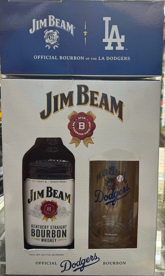 Jim Beam LA dodgers gift set - 750ML