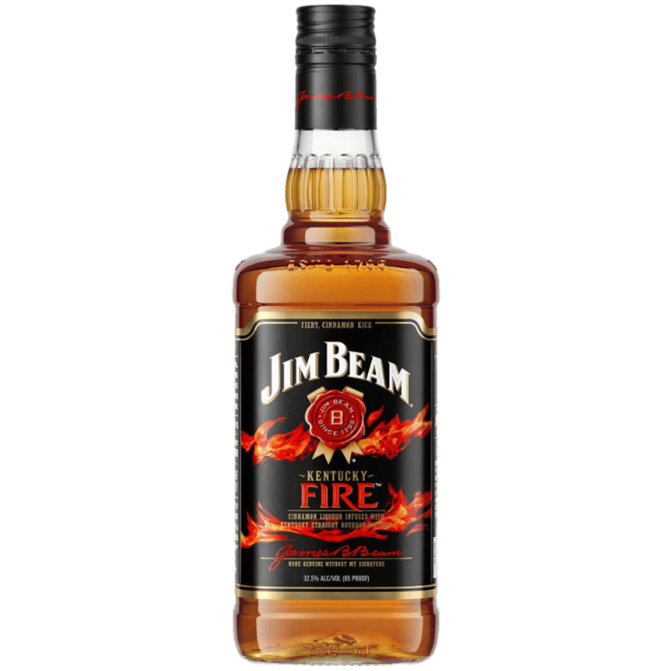 Jim Beam Kentucky Fire Cinnamon Liqueur with Kentucky Straight Bourbon Whiskey - 750ML 