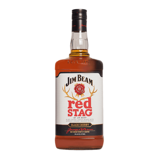 Jim Beam Red Stag Black Cherry Kentucky Straight Bourbon Whiskey - 1.75L
