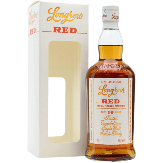 Longrow Red 10 Year Old Refill Malbec Finish Scotch Whisky - 750ML 