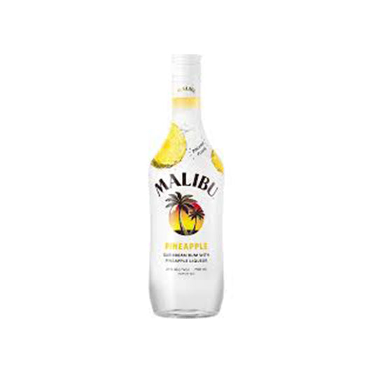 Malibu Carribean Rum Pineapple - 750ML .