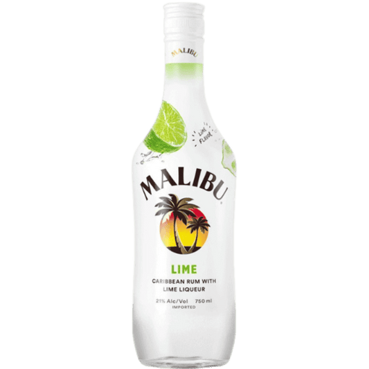 Malibu Flavored Caribbean Rum with Lime Liqueur - 750ML 