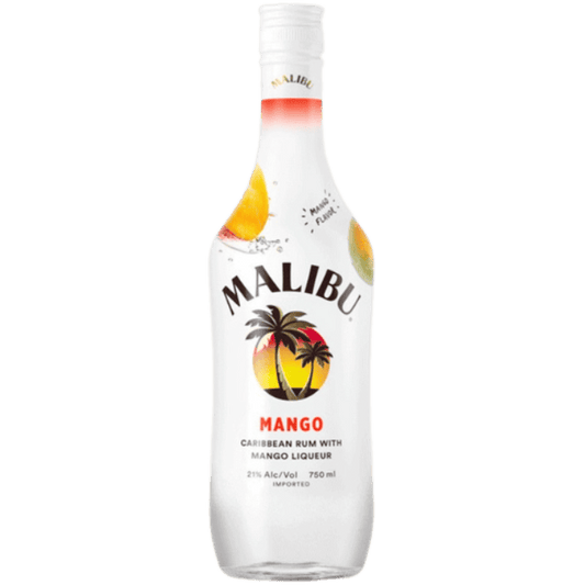 Malibu Flavored Caribbean Rum with Mango Liqueur - 750ML 