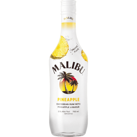 Malibu Flavored Caribbean Rum with Pineapple Liqueur - 750ML 