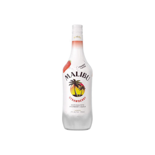 Malibu Strawberry Rum - 750ML .