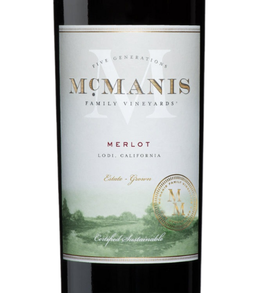 Mcmanis Family Vineyards Merlot California - 750ML 