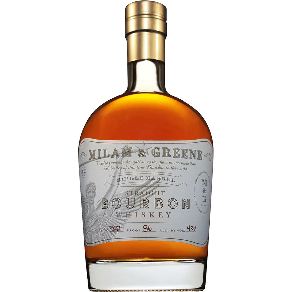 Milam & Greene Single Barrel Bourbon 86pf - 750ML