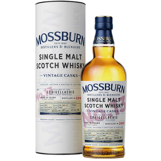 Mossburn Single Malt Scotch Craigellachie Distillery Vintage Casks No. 13 10 Yr - 750ML 