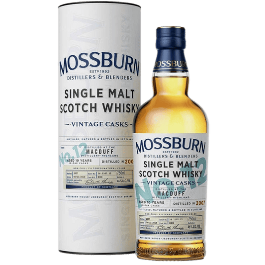 Mossburn Single Malt Scotch Macduff Distillery Vintage Casks No.12 10 Yr - 750ML 