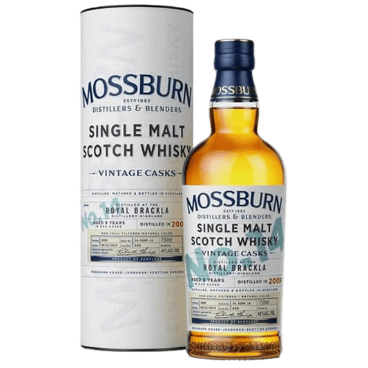 Mossburn Single Malt Scotch Royal Brackla Distillery Vintage Casks No. 14 9 Yr - 750ML 