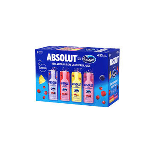 Ocean Spray Absolut Vodka Cranberry - 8PK