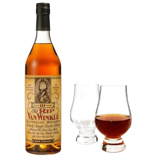 Old Rip Van Winkle 10 Year Bourbon with Glencairn Set Bundle - 750ML 