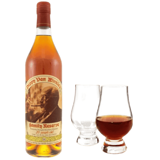 Pappy Van Winkle 20 Year Bourbon with Glencairn Set  Bundle - 750ML 