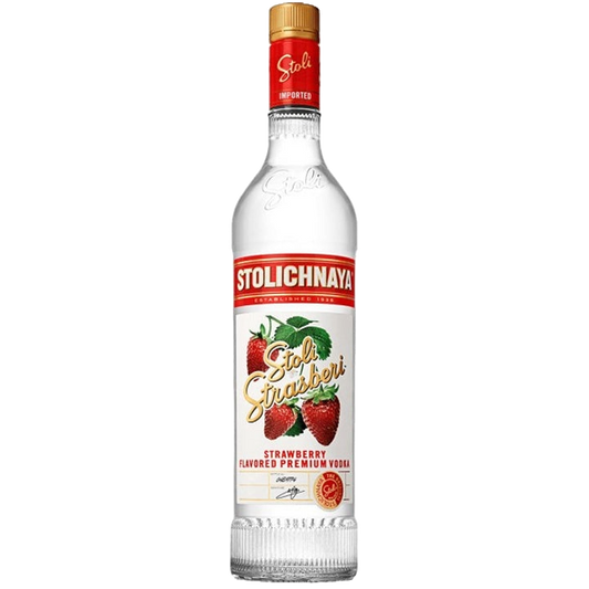 Stolichnaya Strasberi Flavored Premium Vodka - 750ML 
