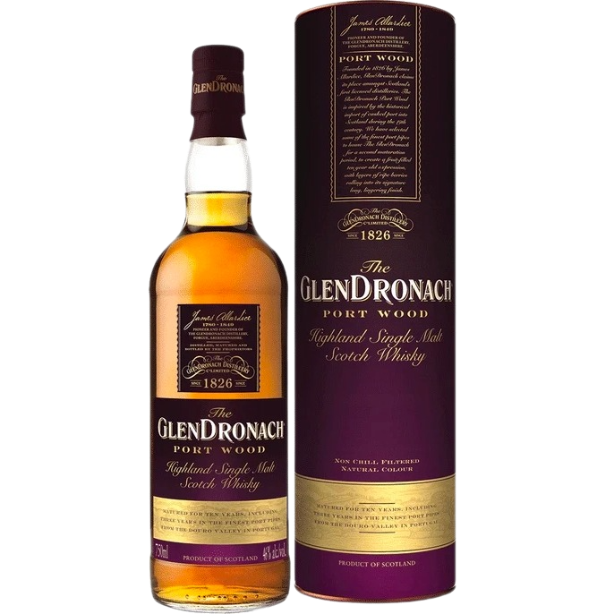 The GlenDronach Port Wood Highland Single Malt Scotch Whisky - 750ML 