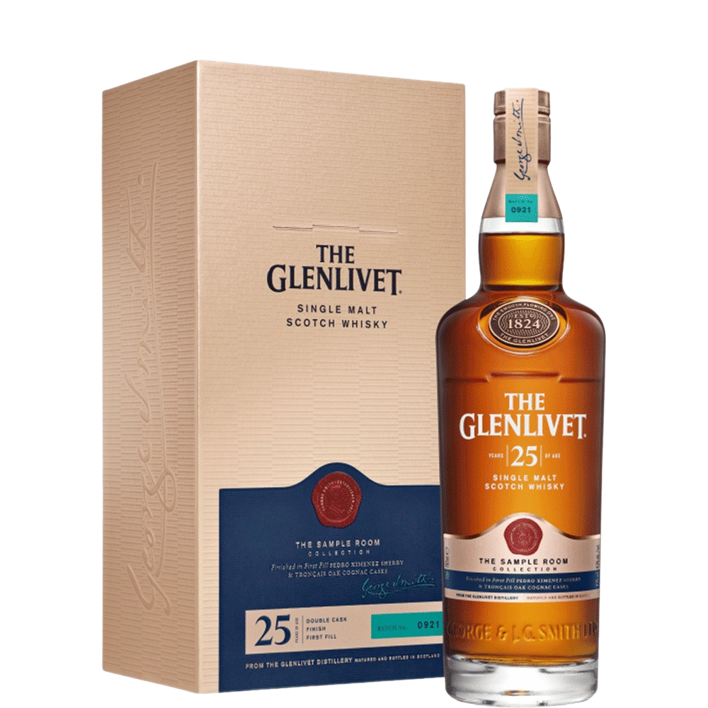 The Glenlivet 25 Year Old Single Malt Scotch Whisky - 750ML 