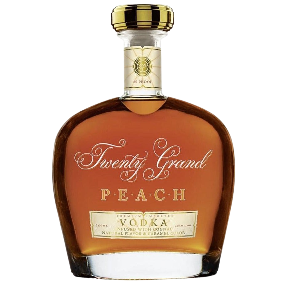 Twenty Grand PEACH VODKA Infused with Cognac - 750ML 