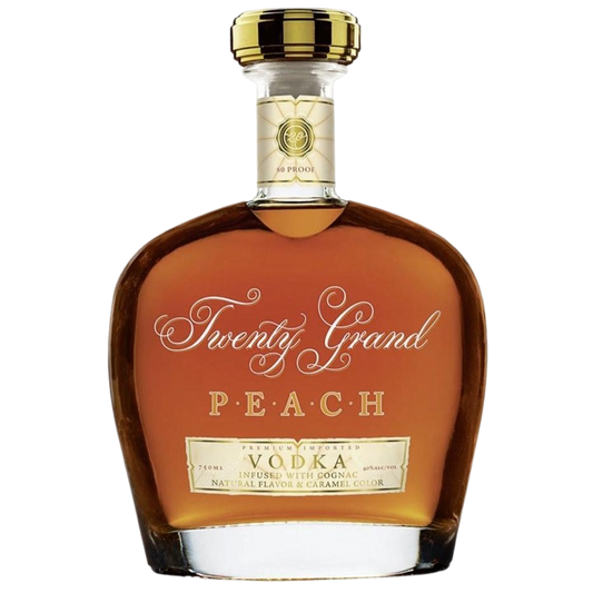 Twenty Grand PEACH VODKA Infused with Cognac - 750ML 